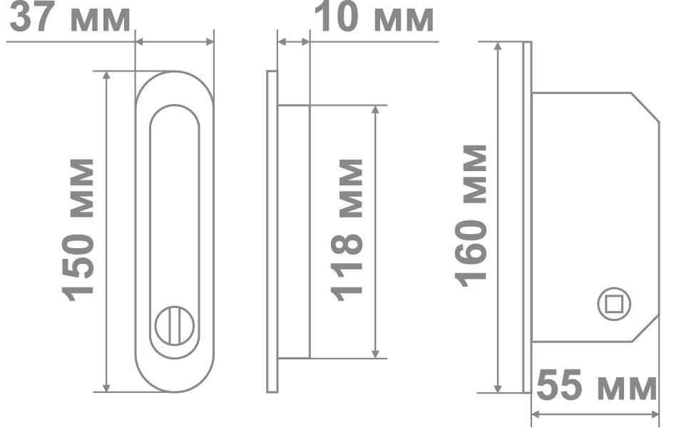 Механизм SL50 CP 8*8мм (для MP5010-BK) (100)