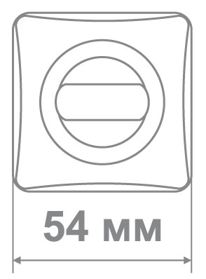 Накладка Медио L36 BAT SN/CP никель/хром (50 шт)