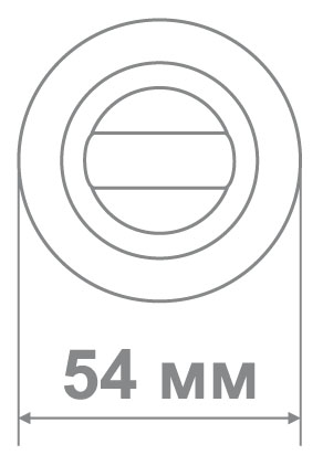 Накладка Локер BAT 55 CPW хром/белый (50 шт)