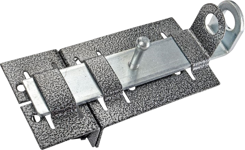 Задвижка дверная ЗД-04 (104 мм) пол.серебро (10)